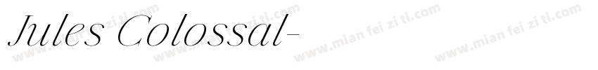 Jules Colossal字体转换